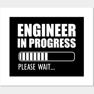 Engineer in progress Please wait.. w Posters and Art